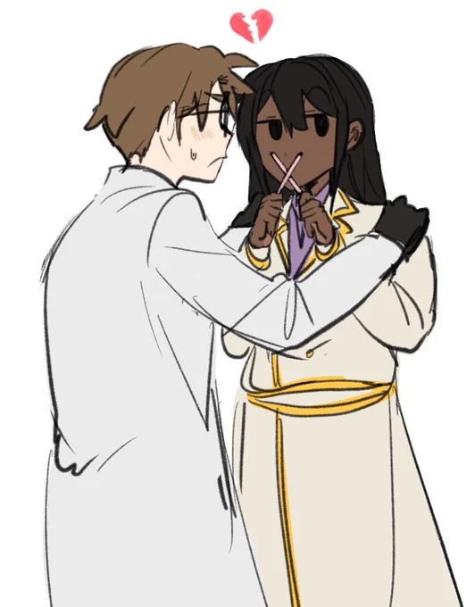 sorry i drew this earlier for pocky day and then i forgot to post it #rosawatts
