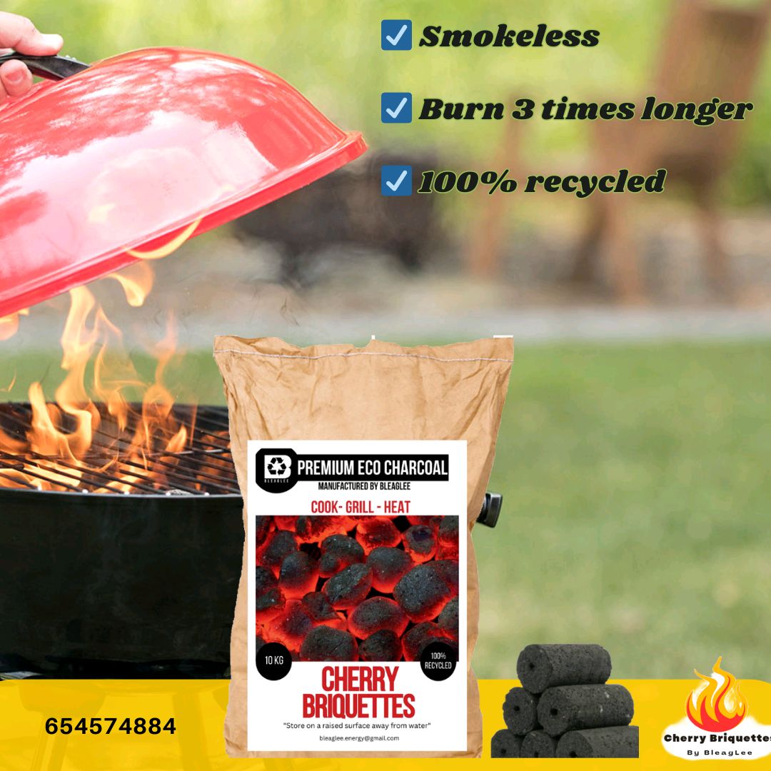 Love your grill, love your planet.
Cherry Briquettes are premium, powerful, and planet-friendly.
#charcoal #briquettes #charcoalbriquettes #bbq #grilling #cleanenergy #charbon #charbonpremium #charbonécologique #madeinafrica #barbecue #smokeless #charbon #grillade #charbonlocal