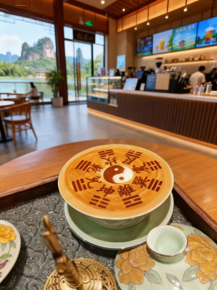 这样的咖啡☕️，就问你爱不爱？😎
#龙虎天下绝 #江西是个好地方