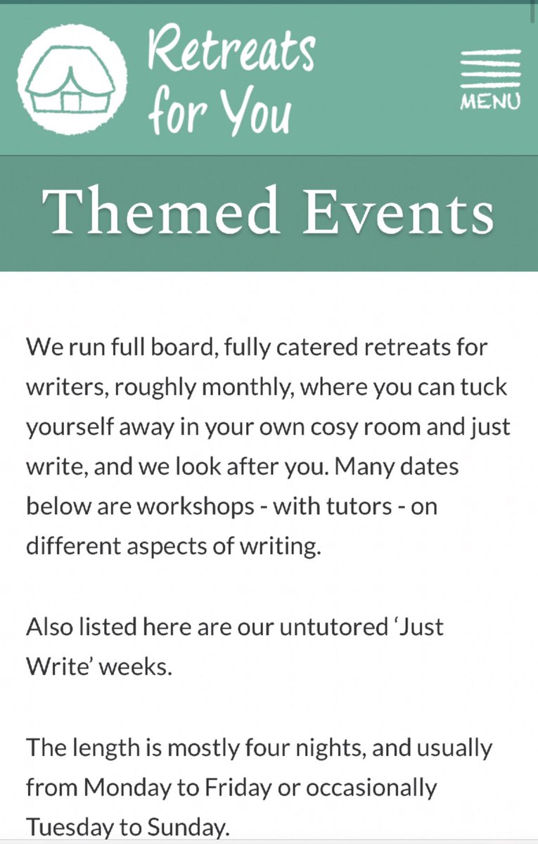 Need space to write? No chores? When can you come to North Devon <a href="/retreatsforyou/">writing retreats devon uk</a> and be looked after so all you have to worry about is you and your Words? Monthly retreats including a space next Monday (17-11) last minute cancellation! It’s untutored, just other Writers doing