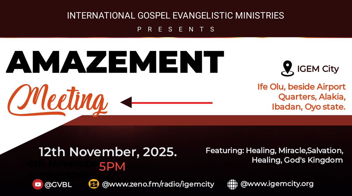igemcity's tweet photo. When God shows up, Amazement follows! Come experience His mighty move! #igemccc #amazementmeeting #miracles #healing #Godskingdom #breakthrough #salvation https://t.co/k1kUkA6z5X