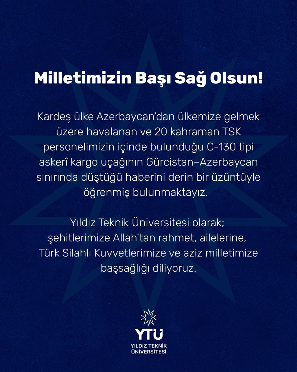 Şehitlerimize rahmet diliyorum.