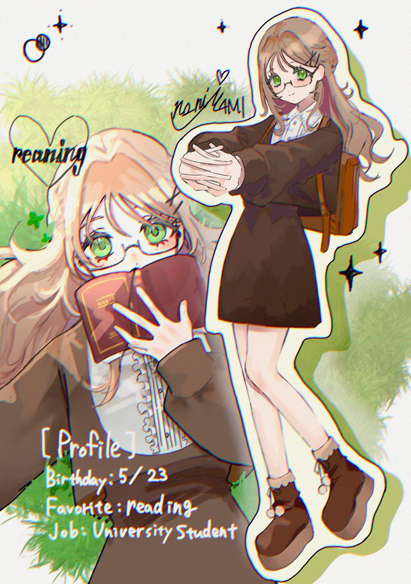 no_riM4KI's tweet photo. 文学少女🍀  #oc  #絵柄が好みって人にフォローされたい https://t.co/nailvXI2rr