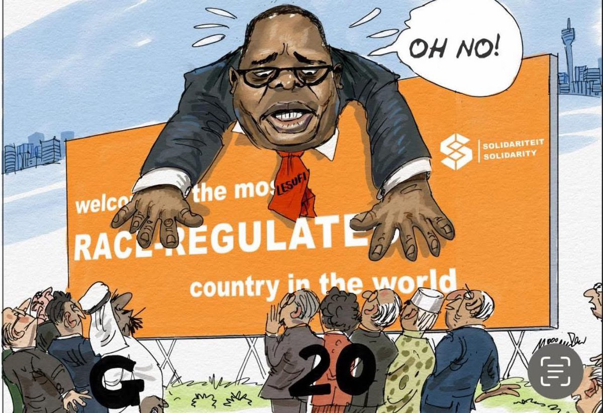 JacoKleynhans's tweet image. South Africa is the most race-regulated country in the world.