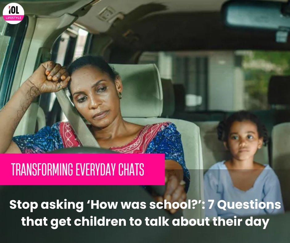IOL_Lifestyle's tweet image. A simple shift from “How was school?” to “How are you?” is transforming everyday chats into powerful moments of emotional connection between parents and children.
#ParentingTips #EmotionalIntelligence #OpenEndedQuestions
Read on tinyurl.com/52wc9hmr