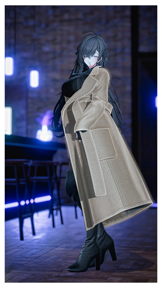 Cloth : 『Nostalgia』  
By : HB_shopさん  
World : 『The Bar ＂Once In A Blue Moon＂』  
By : MA＝REさん  

#VRChat #VRChatPhotography #HB_shop #Shinra3D #リアル影システム