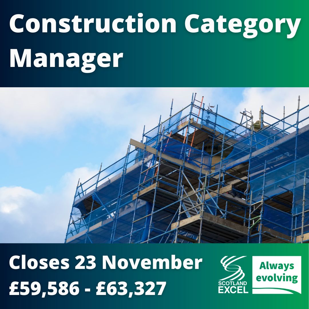 ScotlandExcel's tweet image. We&apos;re looking for an experienced procurement construction professional to join our team. If you have a strong track record of delivering within a construction procurement and contracting environment, this job could be for you! Apply now buff.ly/8Y5qeEG. #Construction