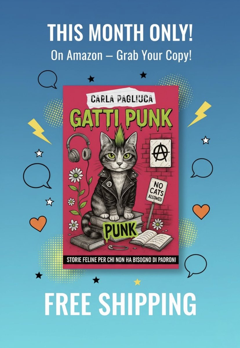 FashionFunBlog's tweet image. GATTI PUNK : amazon.it/GATTI-PUNK-Sto… SPEDIZIONE GRATUITA QUESTO MESE CON AMAZON