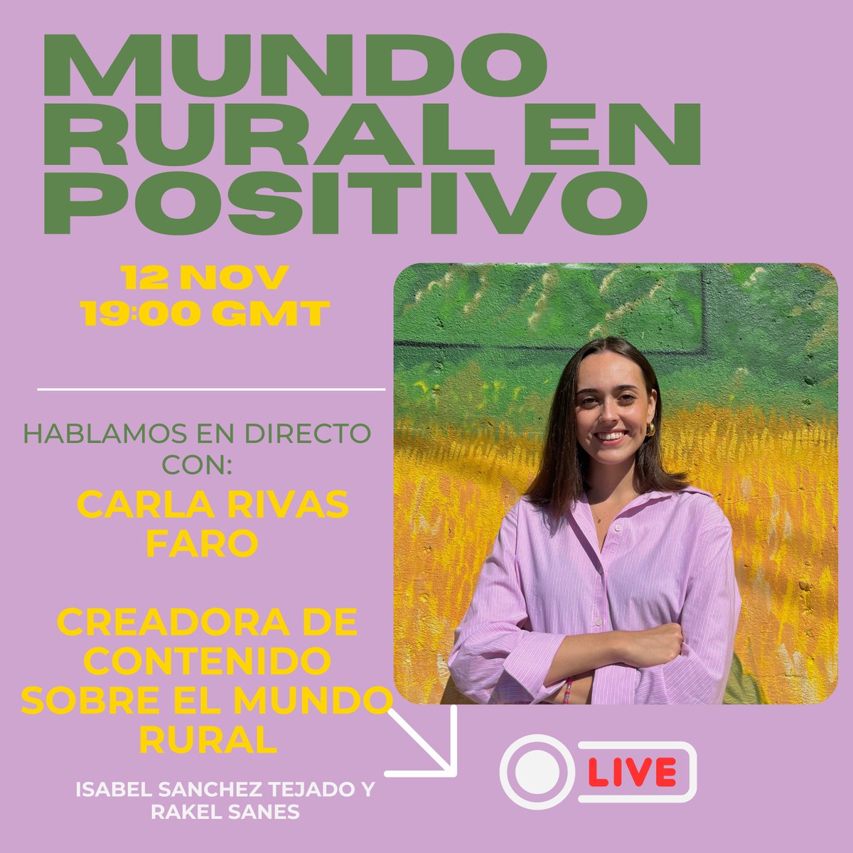 Miércoles, 12 noviembre, 19:00 h. (GMT+1)
En directo por
YouTube: youtube.com/live/ILTuBQ6Mr…
LinkedIn: linkedin.com/events/influen…
Meta: fb.me/e/3Je77KEGu