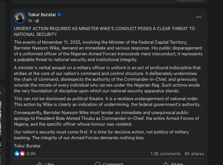 Response  from the longest serving chief of staff