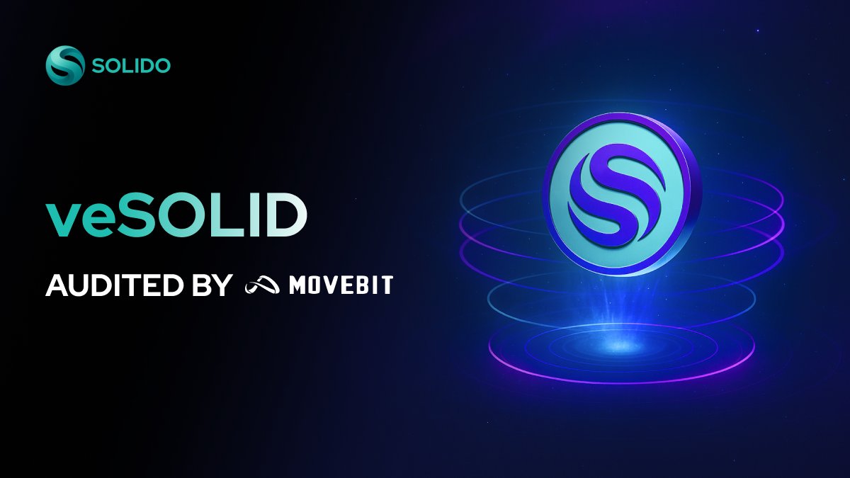 MartinDGreat001's tweet photo. 🛡️ BIG NEWS for the Solido fam! Your voice & your rewards just got a major security upgrade.

$veSOLID has officially aced its comprehensive security audit by the experts at @MoveBit!

We know that in DeFi,trust is built on action, not just words. That's why we had every core part of $veSOLID put to the test:
✅Your voting power
✅Your token locks
✅Your reward claims

Everything is confirmed to work securely and exactly as promised. ⚙️

 The bottom line? A clean bill of health.
7 minor findings→ all patched up.
✅ZERO critical issues.
✅ZERO compromises.

Your assets are safe. The protocol is robust. We're ready for you.

 Want to see the proof for yourself? Get into the nitty-gritty with the full technical report.

📄 Read the Full Audit:
🔗https://t.co/O2TpsRxDBQ

Not a dev?No problem! We broke it all down in a simple blog post.

🧠 Read the Easy Summary:
🔗https://t.co/1BLWLSnCOK

This is more than an audit; it's our commitment to you. The future of Solido governance is here—powered by the community, secured for the long run. 💧🙌

#Solido #veSOLID #Audit #DeFi #Governance @SolidoMoney