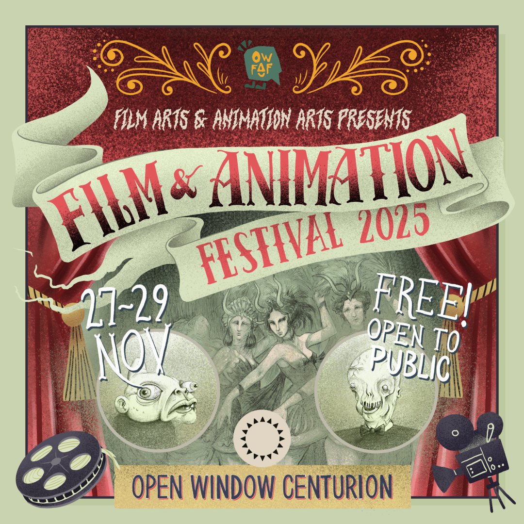 Film Arts &amp; Animation Arts present the Open Window Film &amp; Animation Festival. OWFAF showcases the best student work of 2025 from the Film Arts and Animation Arts departments.