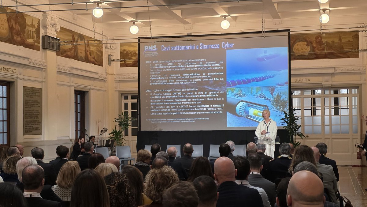 ale_comunica's tweet image. Apre la #CSET Conference 2025 @robertapinotti Presidente Fondazione del Polo Nazionale della Dimensione Subacquea