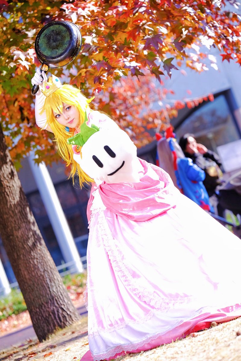 一昨年のKPFのコスプレ

（フライパン年季入りすぎ🤣🍳）
#マリオ #スマブラ