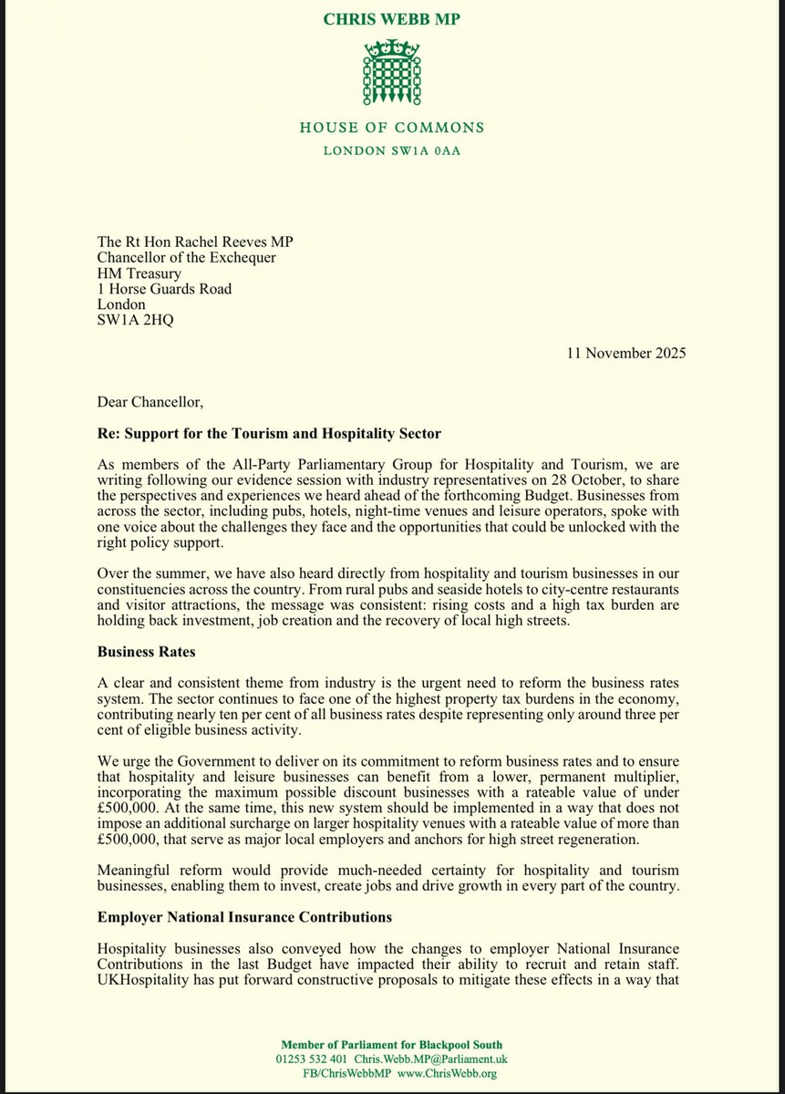 APPG HOSPITALITY & TOURISM tweet media