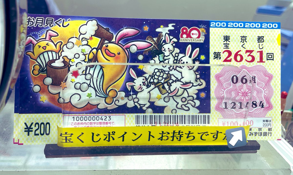 【超希少】流通極小　新潟県振興宝くじ券 4円 昭和34年発行 本日2025年11月12日 なにわ男子デビュー4周年🎉👦🏻🎂 そして宝くじで