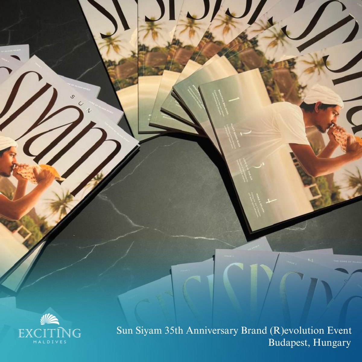 excitingmv's tweet photo. We couldn’t miss the unveiling of Sun Siyam Resorts’ Brand (R)evolution in Budapest, Hungary , marking a new era of authentic Maldivian hospitality! 🇭🇺
Each resort tells a unique story, from barefoot luxury to family adventures , truly something for everyone. https://t.co/AHOMknk3om
