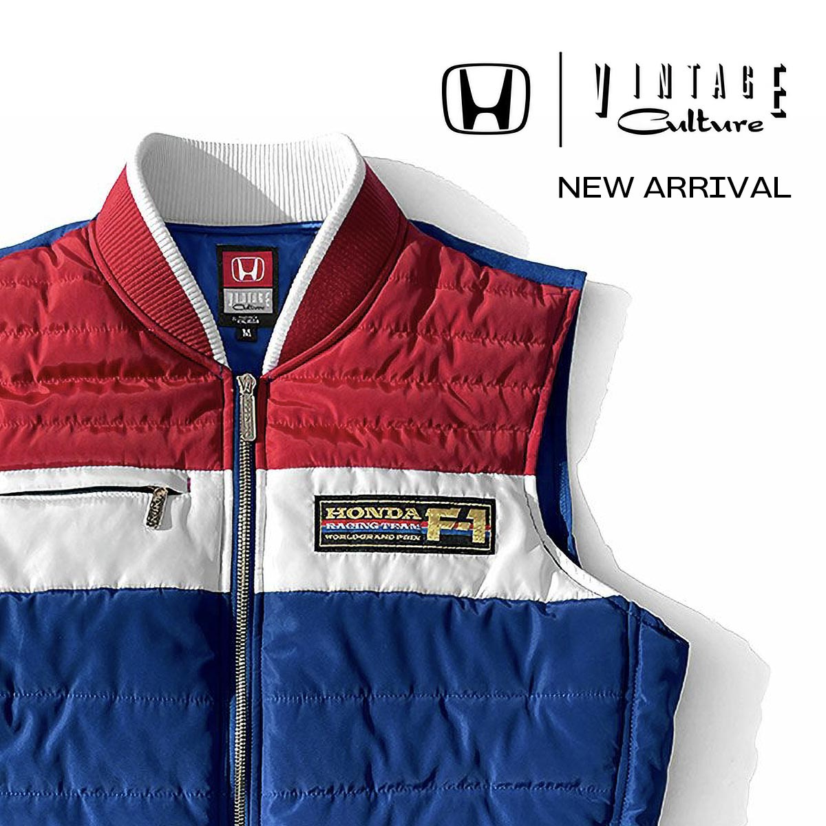 ホンダ ビンテージ ジャケット トリコロール 80年代 ホンダ Honda 80s トリコロールブルゾン 0SYES-X5B : K-net - 通販