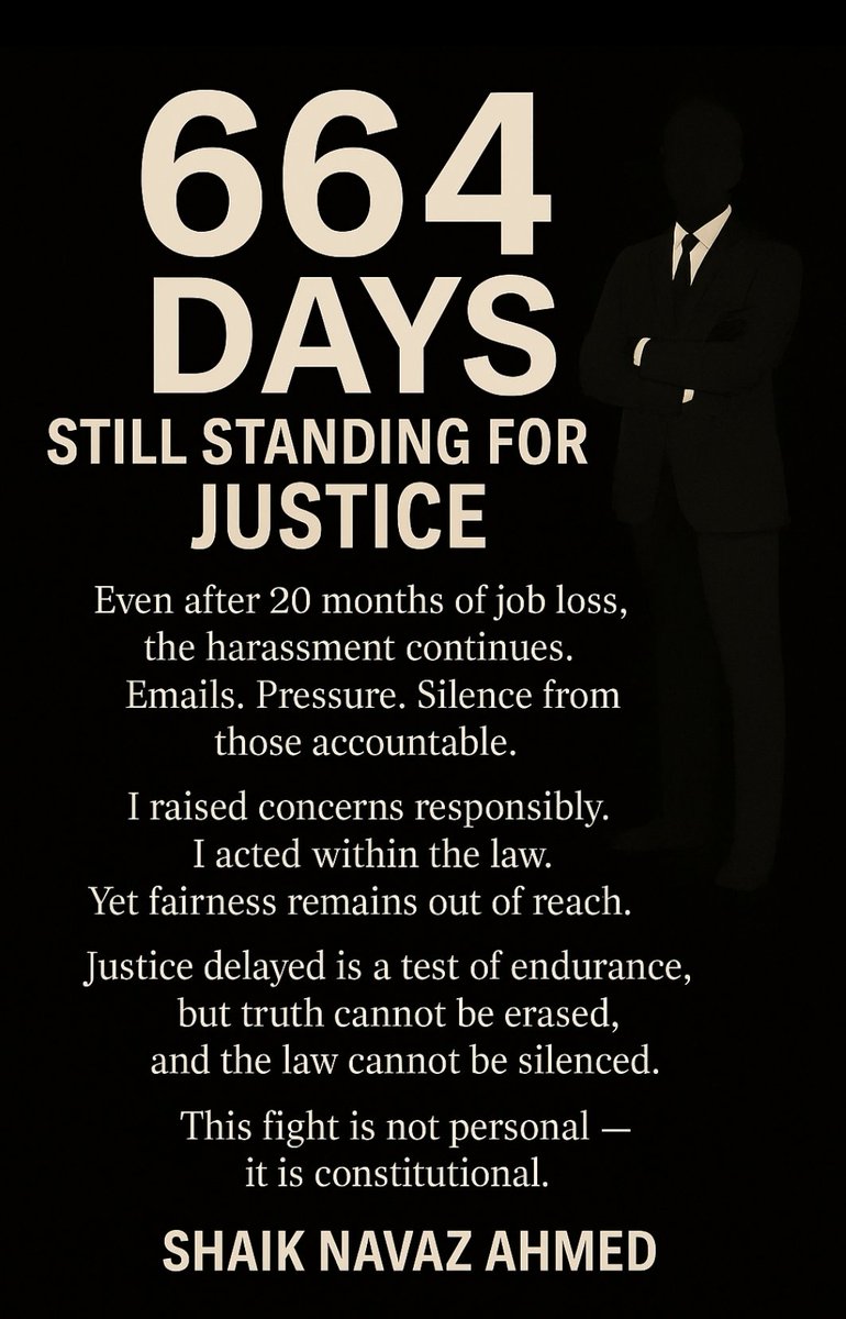 navazshaik89's tweet image. Even after 20 months of separation from Broadcom, harassment continues through coercive emails and intimidation.

This is not communication  it’s professional extortion
I feel threatened, unsafe, and vulnerable

Justice delayed is not justice denied — it’s tested
#JusticeForNavaz