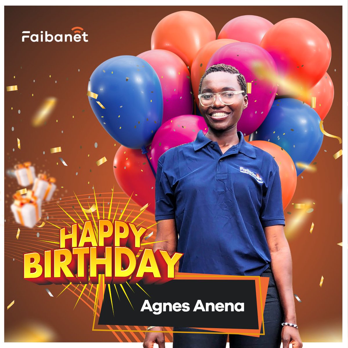 faibanet's tweet image. Happy Birthday Anena🎊 
You bring so much life and positive energy to everything you do and we are glad to have you on our team.

Here is to another year full of growth, success and endless blessings 

#UnlimitedInternetExperience #Birthday