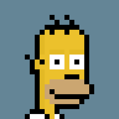 tezpunks's tweet photo. 2nd Re-Sale 🚨

Homer Simpson

I sold it for 1 $xtz 
Collector resold it for 10 $xtz 
New collector resold it for 21 $XTZ

Congratulations previous owner
Thank you new owner! 

Checkout more link in bio
#TEZOSTUESDAY #tezos #tezosart #nftcommunity #cryptopunks #NFTs #NFT https://t.co/WLMWnSq4tf
