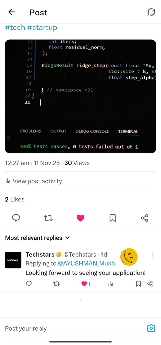AYUSHMAN_Mukh's tweet image. When @Techstars themselves reply, you know it&apos;s real 👀👀

No Backprop. No GPUs. No Limits.

#Techstars #MindMorphLabs #N3L #AI #DeepTech #Innovation #Startups