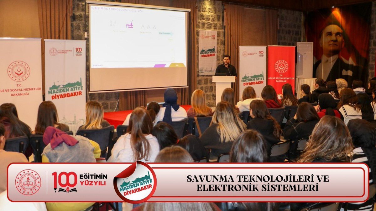 📍Maziden Atiye Diyarbakır
Öğrencilerimizin kişisel ve akademik gelişimlerini desteklemek amacıyla farklı konularda seminerler düzenledik.
📌 Savunma Teknolojileri ve Elektronik Sistemleri
📌 Gençlik, Gönüllülük, Hayırseverlik ve Fütüvvet Ahlakı
📌 Diyarbakır’ın Fethi

<a href="/tcbestepe/">T.C. Cumhurbaşkanlığı</a>