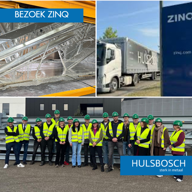 hulsbosch_bv's tweet photo. Vorige week brachten wij samen met onze klanten een bezoek aan onze verzinkpartner  ZINQ. Een leerzame en inspirerende dag vol interessante inzichten in het verzinkproces en duurzame toepassingen.
Het was leuk om deze ervaring samen te delen! https://t.co/NNkyYGAzLv