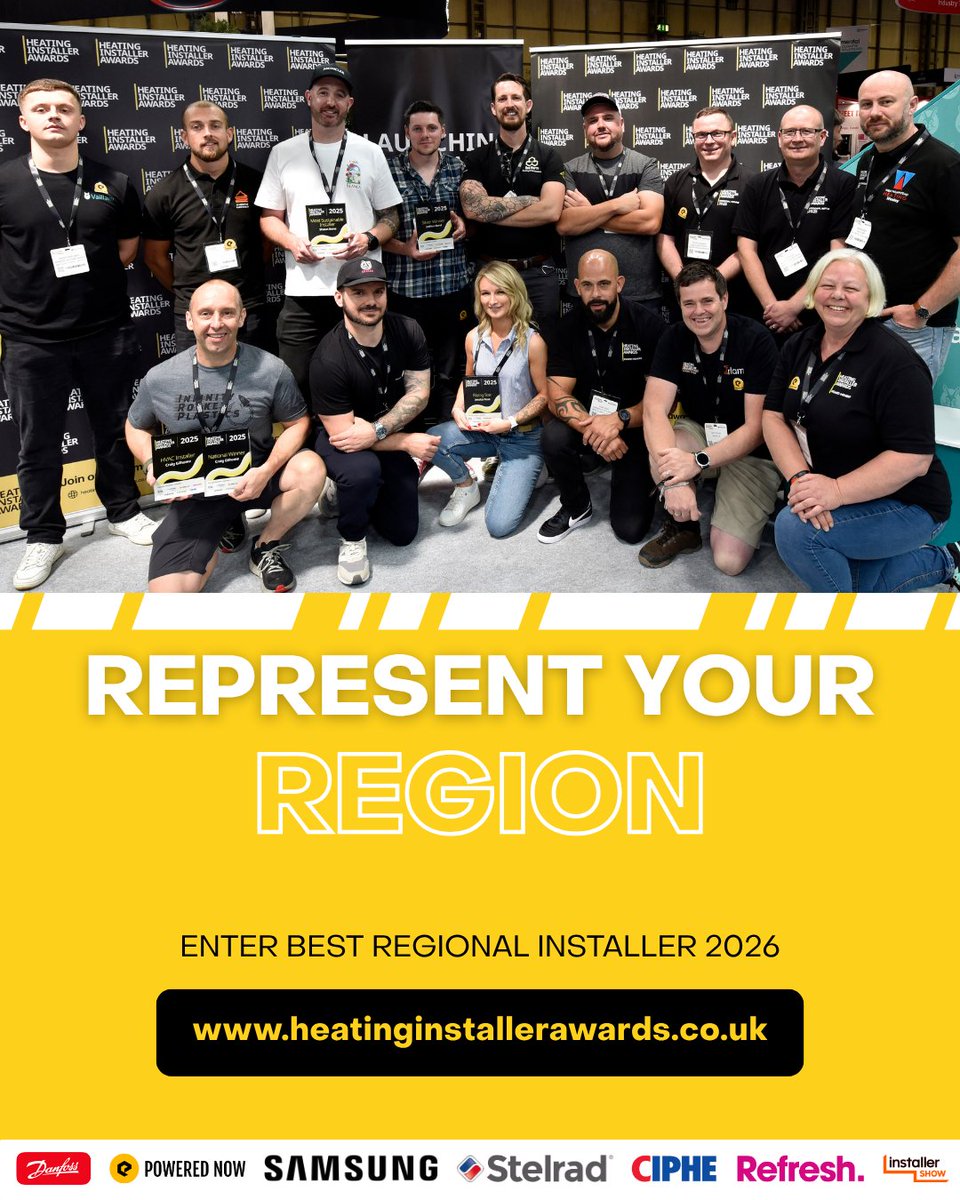 Represent your region 👊

Think your installs are the best in your area? 
Prove it.
Entries for #HIA2026 are open and we’re looking for the next Best Regional Installer across the UK

Free to enter → heatinginstallerawards.co.uk

#HeatingInstallerAwards #HIA2026