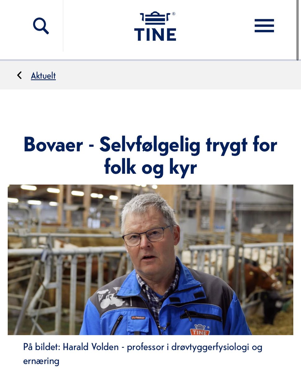 Fornuftig og mer ydmyk holdning internt i Tine enn hva som har vært kommunisert utad tidligere.
Norske melkeråvarer er tidligere TINE råvare.