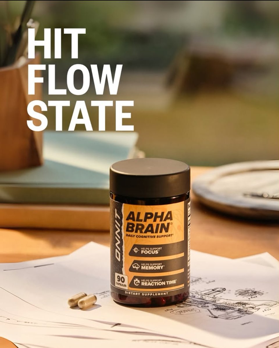 🌊 Find your flow state with Alpha BRAIN, ow.ly/KtXS50XqmOG 

  Ever been so locked in, you looked up and hours flew by? 
That’s flow state.​ ​
Flow state is that mental zone where you’re fully locked in, focused, immersed, and performing at your best.
 Time fades,