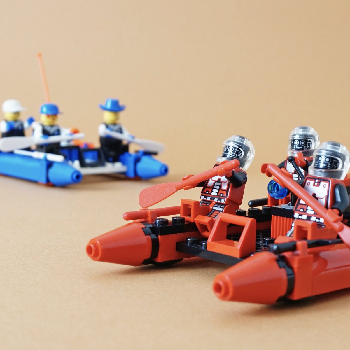 6665 River Runners をアイスプラネット&amp;スパイラス化しました。
後方よりドロイドチームが不気味に追い上げてきております🚣🚣🚣

#lego #legospace #iceplanet #spyrius