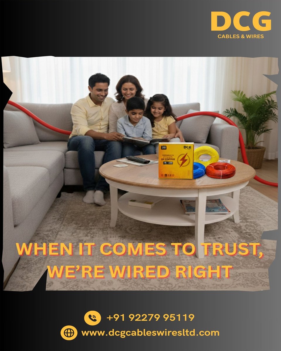 DCGCables's tweet image. DCG Residential Electrical Cables—designed for safety, durability, and reliable power to brighten every home. 🏠⚡

#housecables #DCGCables #electricity #electric #wire #cablesandwires #manufacturer #manufacturingindustry #Transformers #cables.