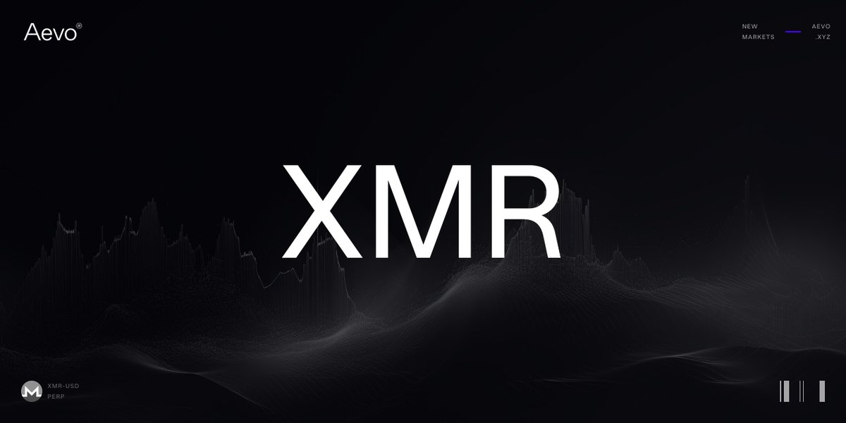 aevoxyz's tweet image. New Listing: You can now long or short $XMR 
@monero with up to 20x leverage.

Trade it here: app.aevo.xyz/perpetual/xmr