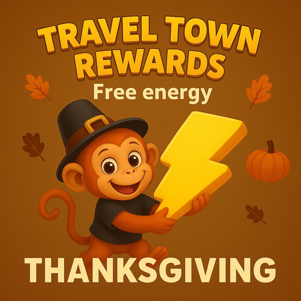 GameRewardsTips's tweet image. 🦃🍂 𝐇𝐚𝐩𝐩𝐲 𝐓𝐡𝐚𝐧𝐤𝐬𝐠𝐢𝐯𝐢𝐧𝐠, 𝐓𝐫𝐚𝐯𝐞𝐥𝐞𝐫𝐬!
gamerewardstips.com/?g=gr

Claim your Free Energy today and keep building your dream town! ⚡🏡
#TravelTownRewards #FreeEnergy #HolidayRewards #GameBonus #gamerewardstips #GameRewards #HappyThanksgiving #traveltowngame