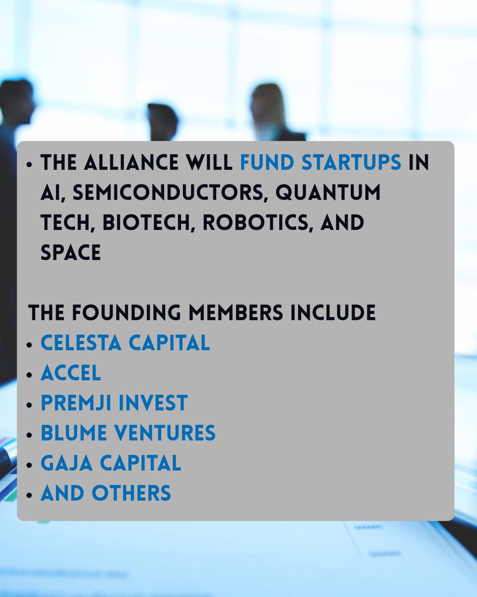 C_CMagazine's tweet image. Big news for India’s deep tech ecosystem: the India Deep Tech Alliance (IDTA) has a ~$1 billion war-chest and is looking to invest $10-15 million in each startup across AI, space, semiconductors and defence. Backed by Nvidia, Qualcomm &amp;amp; major VCs. 
#StartUpIndia #DeepTech #VC