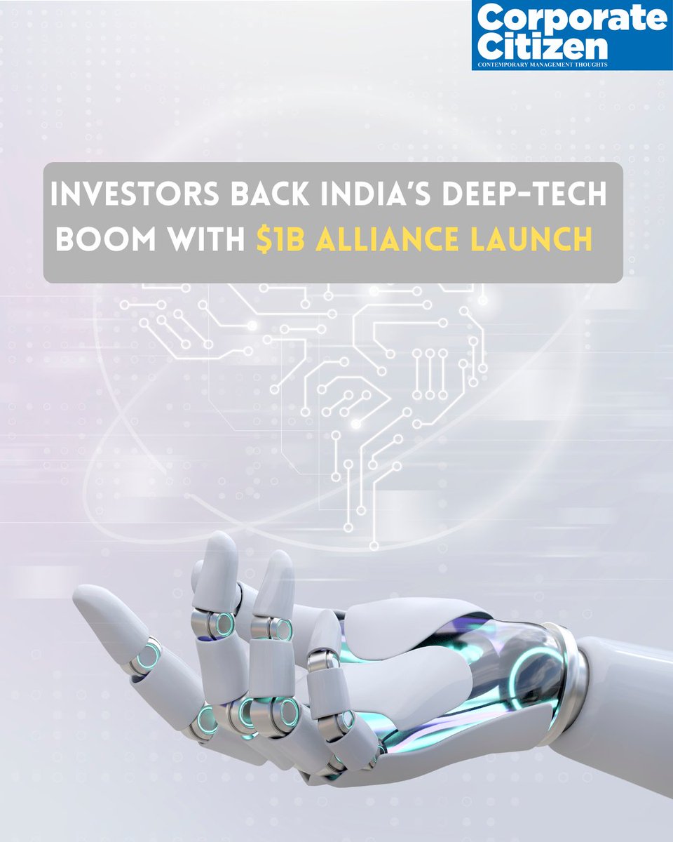 C_CMagazine's tweet image. Big news for India’s deep tech ecosystem: the India Deep Tech Alliance (IDTA) has a ~$1 billion war-chest and is looking to invest $10-15 million in each startup across AI, space, semiconductors and defence. Backed by Nvidia, Qualcomm &amp;amp; major VCs. 
#StartUpIndia #DeepTech #VC