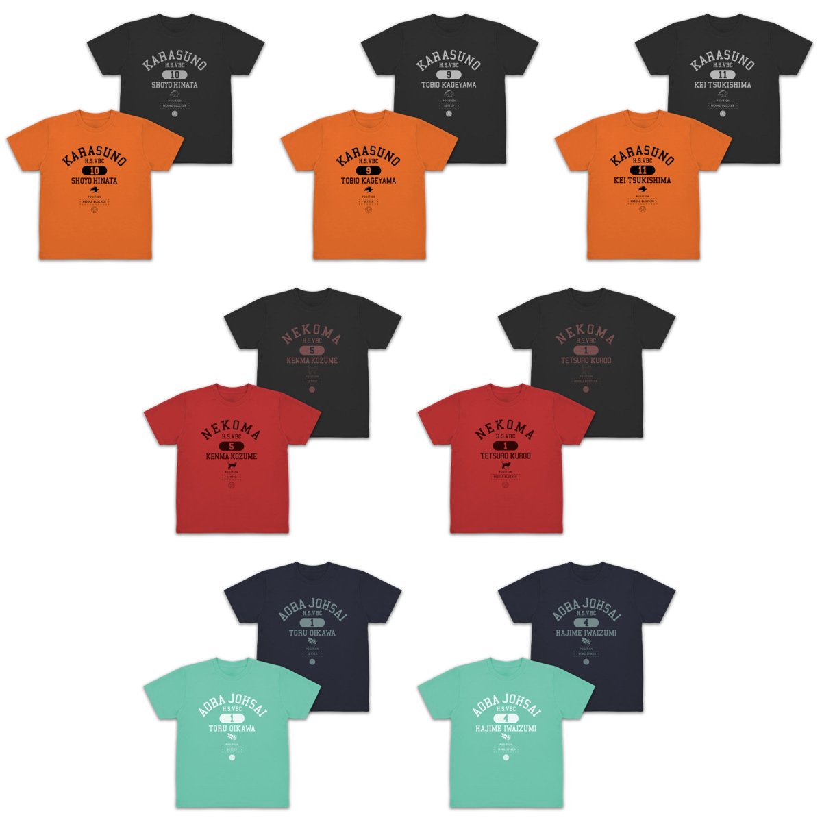 アニメイトオンラインで予約開始！ ハイキュー!! カレッジ ドライT