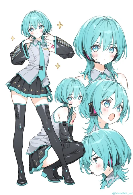 #初音ミク ウルフカットミクさん