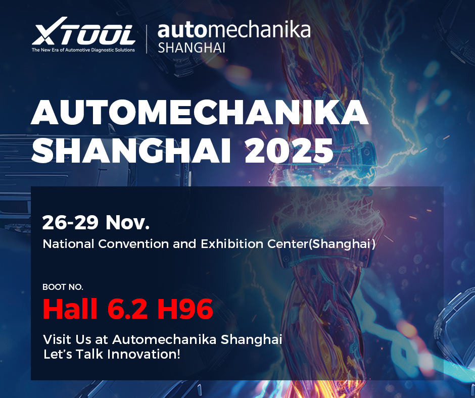 XtoolTech2010's tweet image. 📍 Automechanika Shanghai 2025: Visit XTOOL at Booth 6.2 H96 (Nov 26-29, Shanghai). Explore the new era of automotive diagnostics!
#XTOOL #AutomechanikaShanghai2025 #AutoDiagnostics