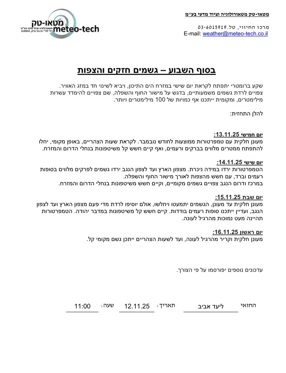 TechMeteo's tweet image. בסוף השבוע גשמים חזקים והצפות.
@TechMeteo 
#גשם
#מטאוטק