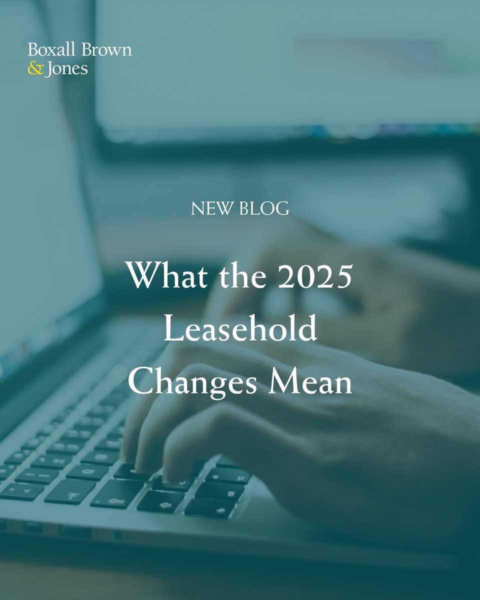 Big changes for leaseholders 🏠

From Jan 2025, lease extensions &amp; freehold purchases just got simpler, no more 2-year rule, reduced costs, &amp; fairer valuations ahead.

Read what this means for homeowners ⬇️

boxallbrownandjones.co.uk/what-the-2025-…

#BBJ #PropertyNews #DerbyshireHomes