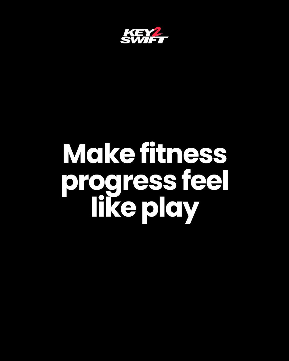 Key2Swift's tweet image. Track fitness progress with fun daily habits: snap selfies, log your mood, celebrate wins, and try gamified apps. Make progress feel like play. Customize your plan at Key 2 Swift: key2swift.com