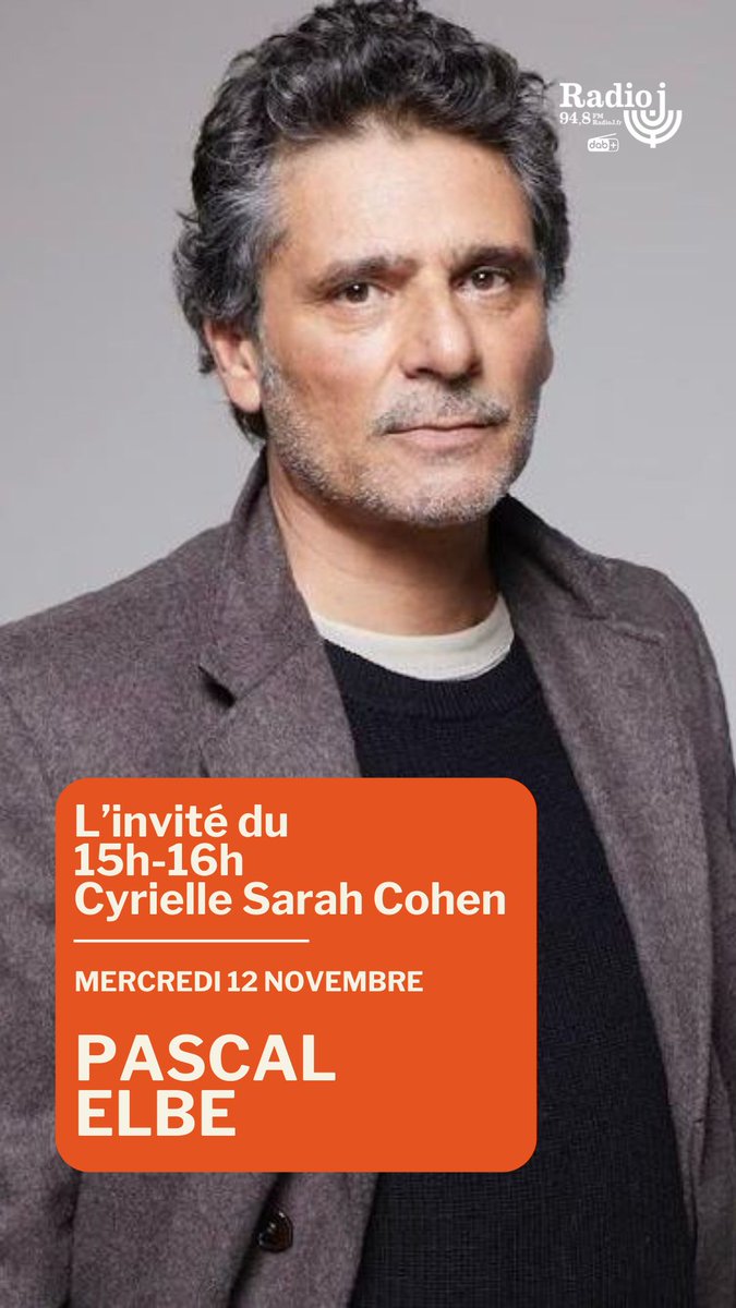 ⏰Mercredi 12 Novembre, <a href="/PascalElbe/">Pascal Elbé</a> sera l'invité dans le 15h-16h de <a href="/CyrielleSarahCo/">Cyrielle Sarah Cohen</a>, pour le film "La bonne étoile"
