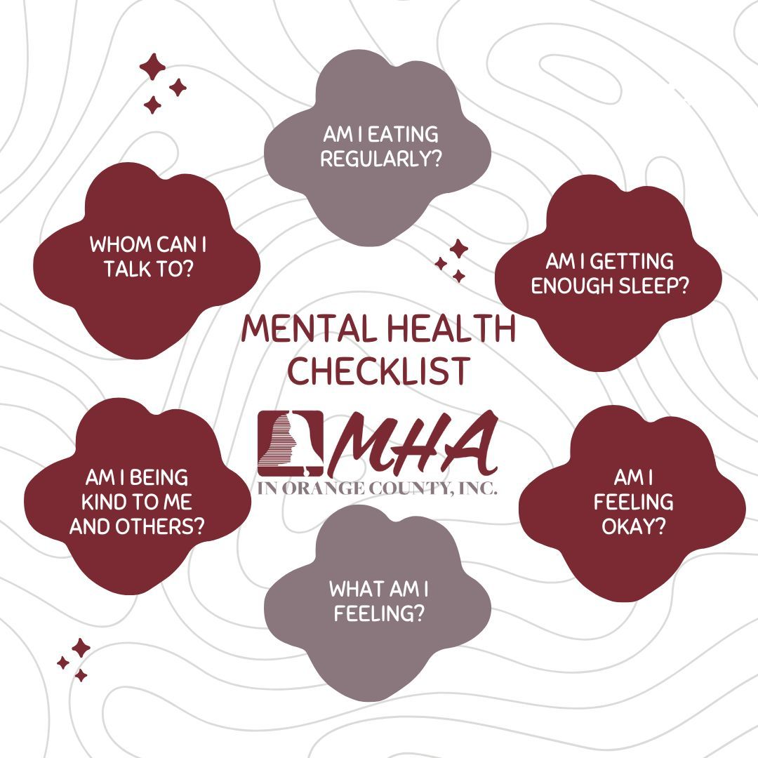 We check in on our phones, our schedules, our responsibilities… but how often do we check in on ourselves? Your wellbeing deserves attention, not only when things feel overwhelming. Give yourself a moment right now. How are you doing today? 💛 

#MHAOC #MentalHealthChecklist