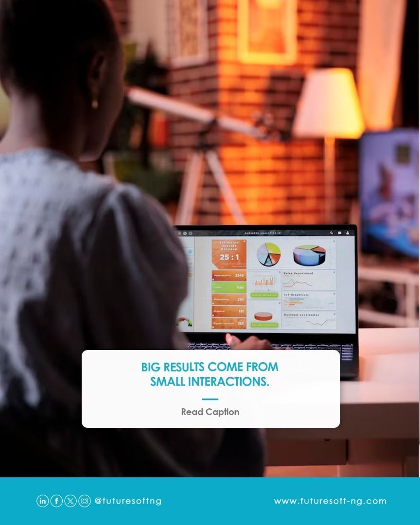 futuresoftng's tweet image. Big results come from small interactions. A fast reply, a quick-loading site, and a meaningful comment are micro-moments that define your brand experience.

#DigitalMarketing #CustomerExperience #FutureSoft