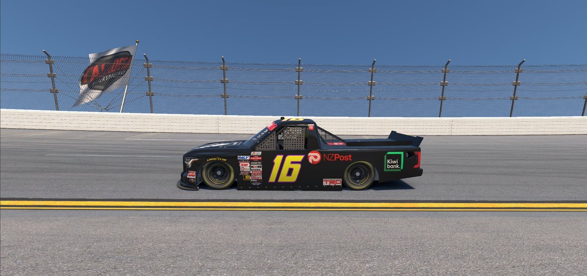 TRL Talladega Race 

Car #16 - Ryan Llewellyn - DNF
Car #76 - Adam Van Dogen - DNS

A short ending to our race as car #16 sends his engine into the infield and ends his race early...

We will turn our sights to Martinsville Speedway on the 19th!