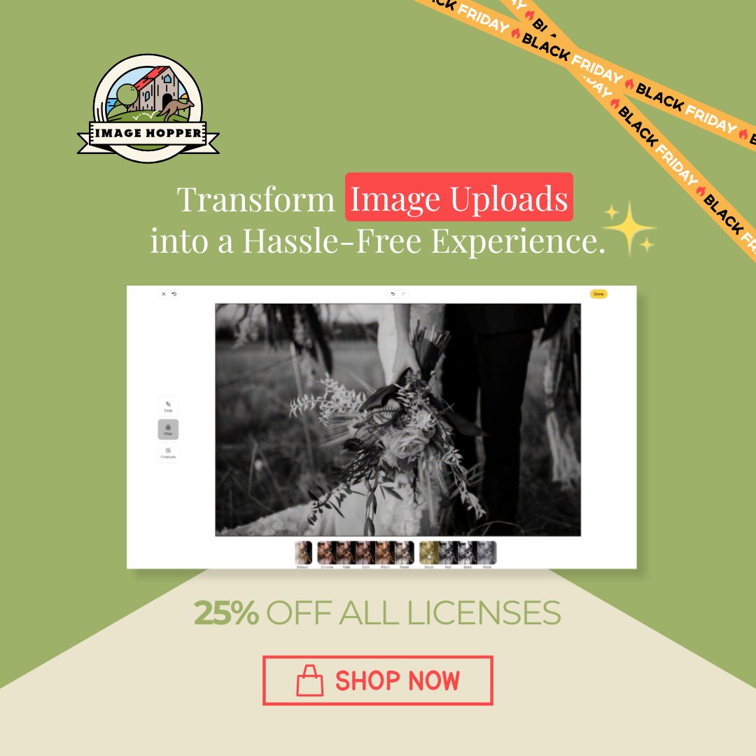 imagehoppergf's tweet image. Give your @gravityforms a glow-up ✨

Purchase Image Hopper and edit images as they fill out your forms. Now 25% off!

🎉 Shop Now: imagehopper.tech/#buy
💡 Code: GFBF2025 | Ends Dec 2

#GravityForms #ImageHopper #WordPressPlugin #BlackFridayDeals #UXDesign