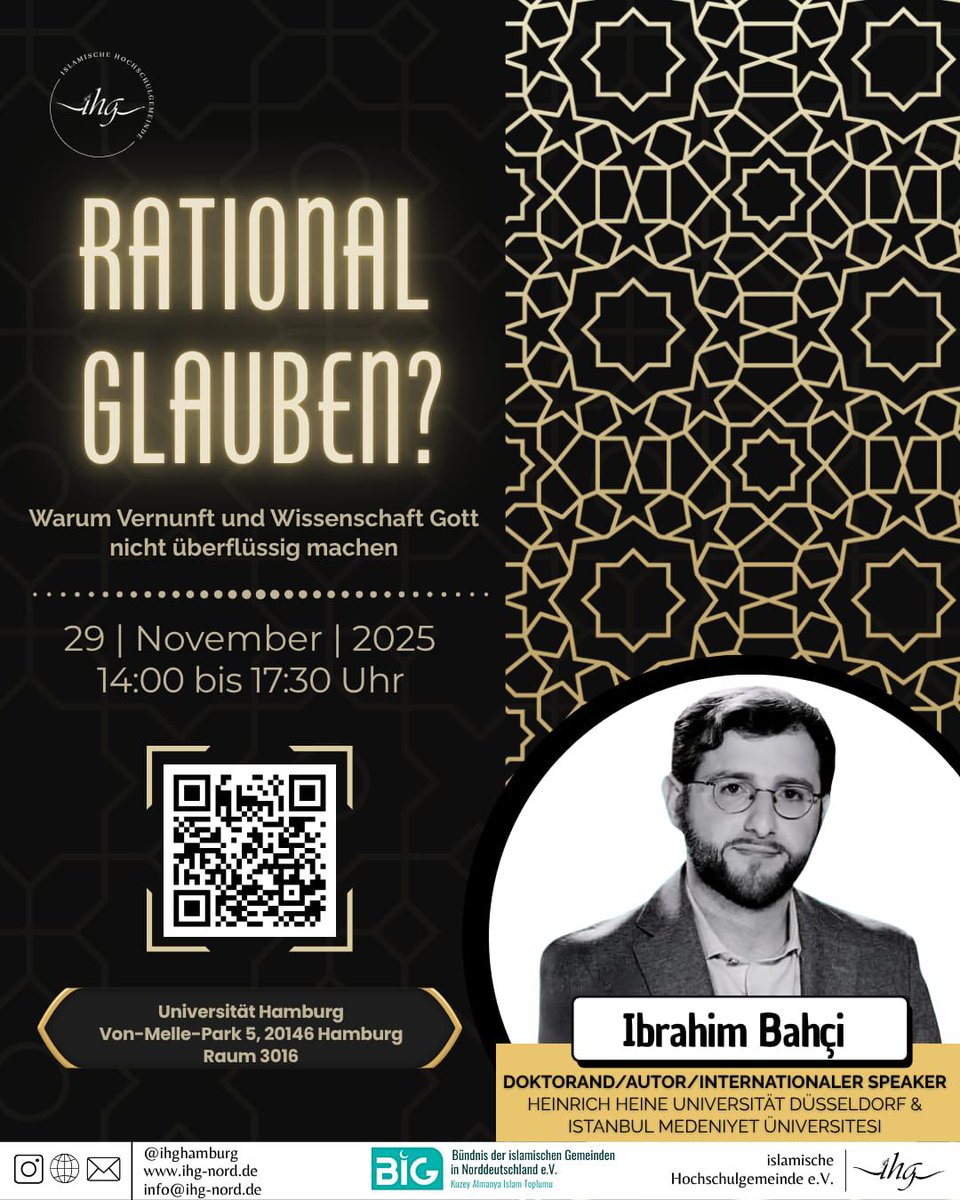 Rasyonel İnanç?
Akıl ve Bilimin Tanrı'yı Neden Gereksiz Kılmadığına Dair

Bu ay Universität Hamburg'dayım (<a href="/unihh/">Universität Hamburg</a>). İlgilileri beklerim.

Rational glauben?
Warum Vernunft &amp; Wissenschaft Gott nicht überflüssig machen

Lust mit mir über Gott &amp; die Welt zu philosophieren? Sei dabei.