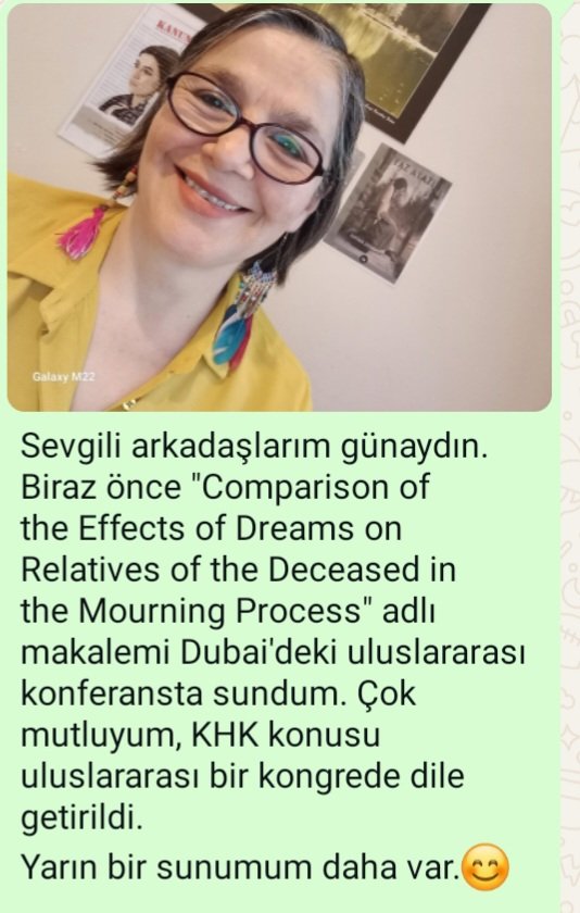 Mutluluğumu sizinle paylaşmak istedim.